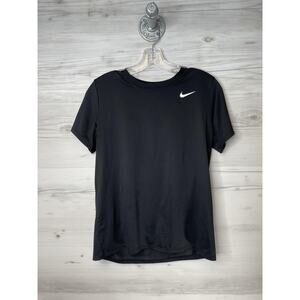 Nike Dri-FIT Shirt Womens Medium Athletic Performance Tee DX0687-010 Polyester